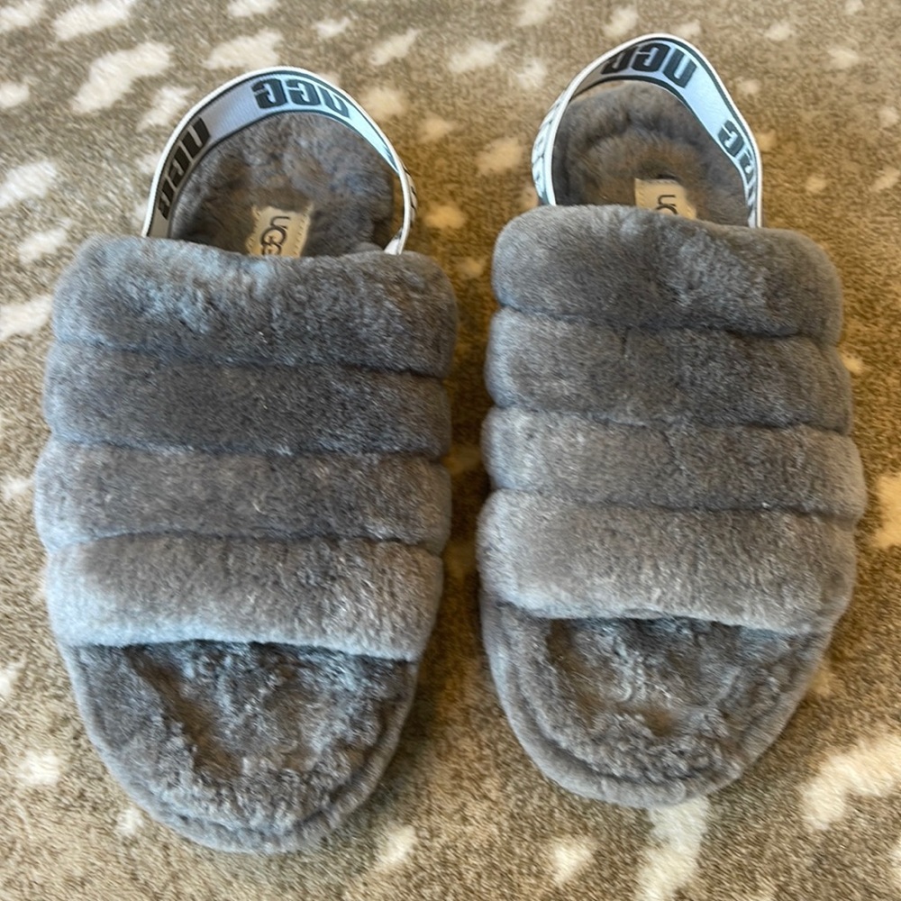 UGG FLUFF YEAH SLIDE, Sz 8